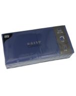 Lot de 150 Serviettes de table unies - Bleu foncé : PAP STAR 