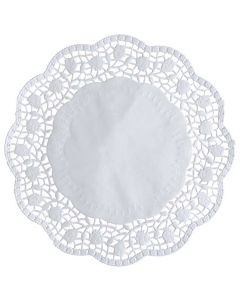 Photo Napperon en papier - Rond - 330 mm - Blanc PAP STAR