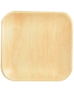 Assiette jetable en feuilles de palme - 255 x 255 mm PAP STAR Pure